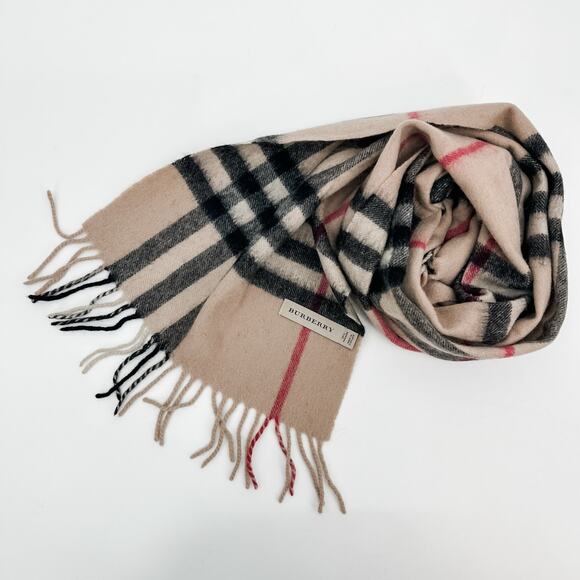 Burberry Scarf Cashmere Authentic Plaid Giant Nova Check Winter Long Oversized - Picture 5 of 8